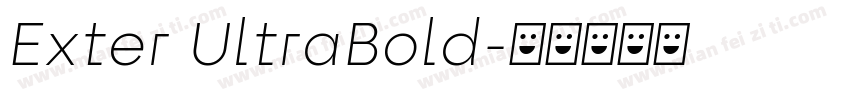 Exter UltraBold字体转换